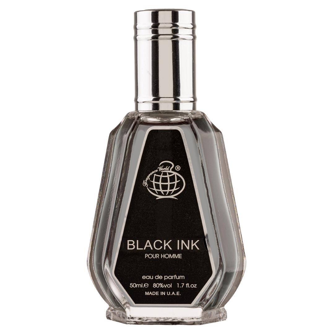 (plu00826) - Apa de Parfum Black Ink, Fragrance World, Barbati - 50ml