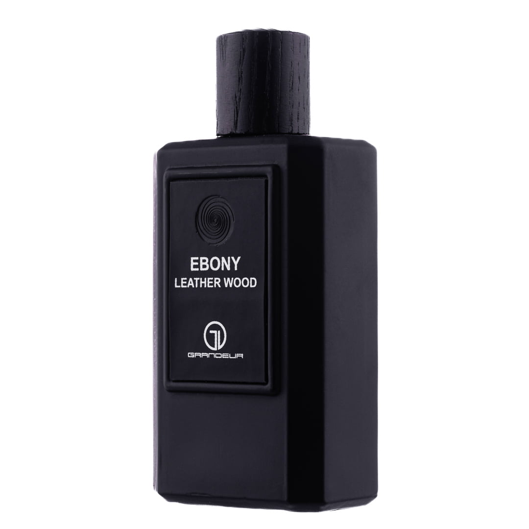 (plu00167) - Apa de Parfum Ebony Leather Wood, Grandeur Elite, Barbati - 100ml - imagine 3