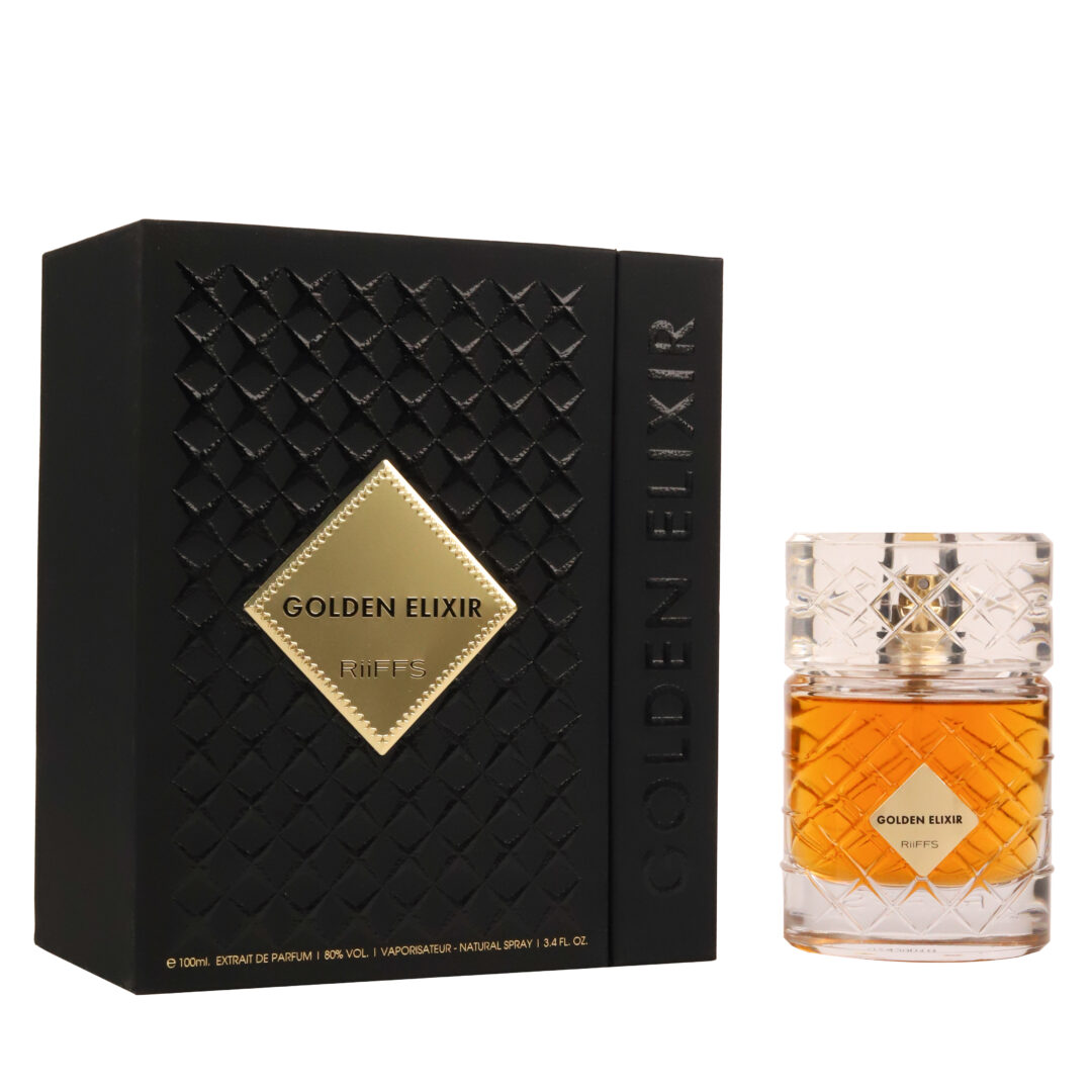 (plu00911) - Extrait de Parfum Golden Elixir, Riiffs, Unisex- 100ml - imagine 3