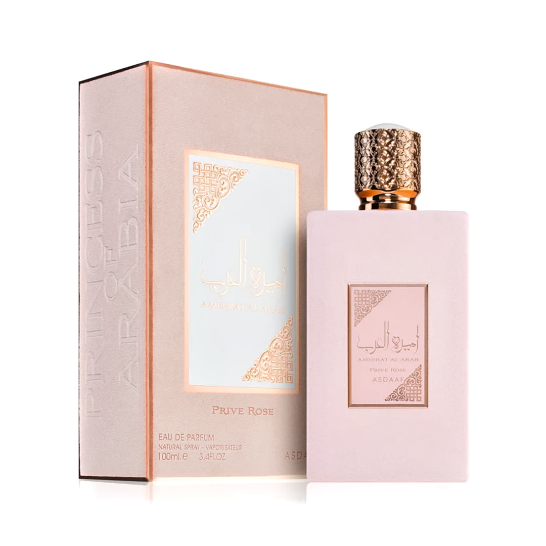 (plu00092) - Apa de Parfum Ameerat Al Arab Prive Rose, Asdaaf, Femei - 100ml - imagine 2