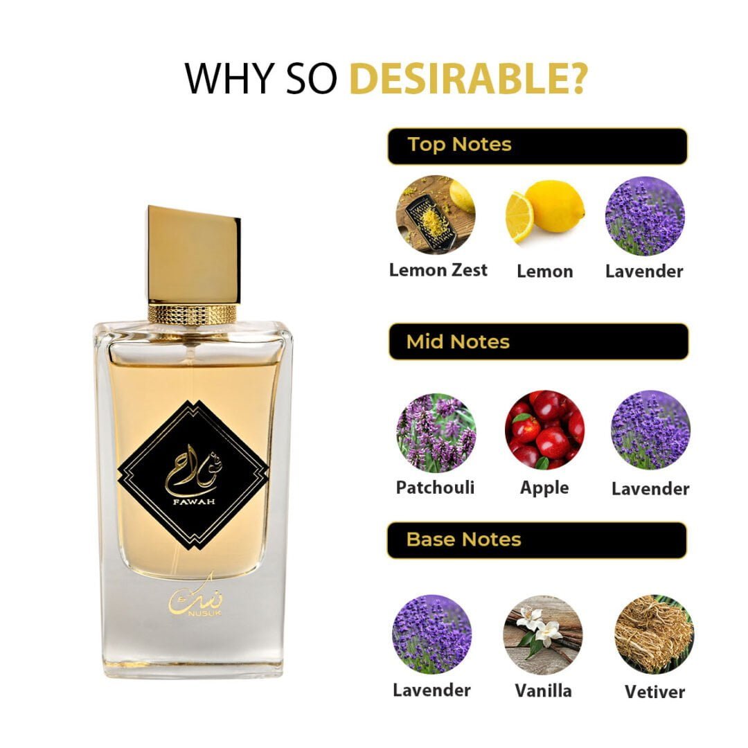 (plu00459) - Apa de Parfum Fawah, Nusuk, Barbati- 80ml - imagine 5