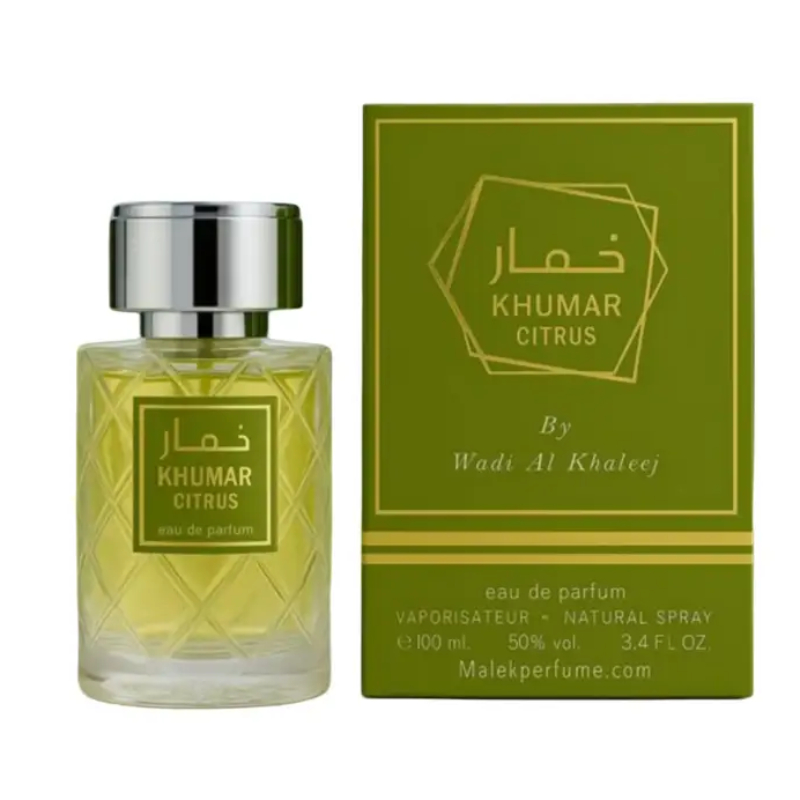 (plu00624) - Apa de Parfum Khumar Citrus, Wadi Al Khaleej, Unisex - 100ml - imagine 2