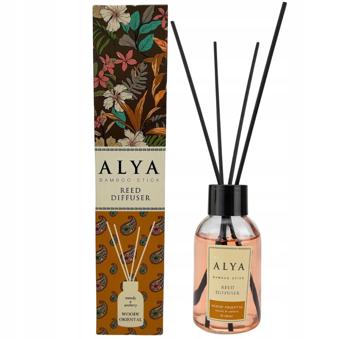 (plu05302) - Deodorant de Camera Woody Oriental, Alya, Reed Diffuser - 100ml - imagine 2